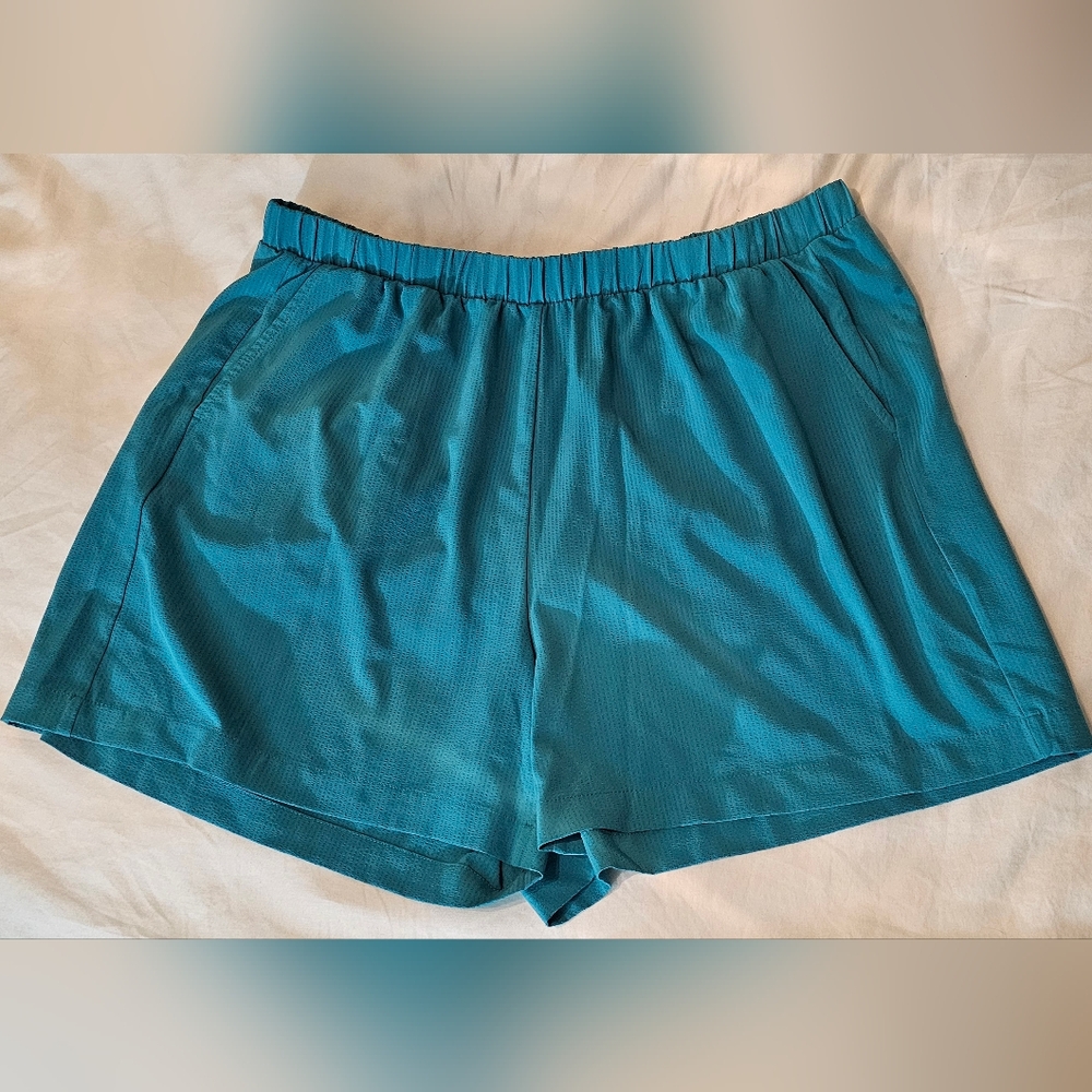 RaeMode Teal2XL CasualShorts Lightweight QuickDryMaterial StretchBand Pockets